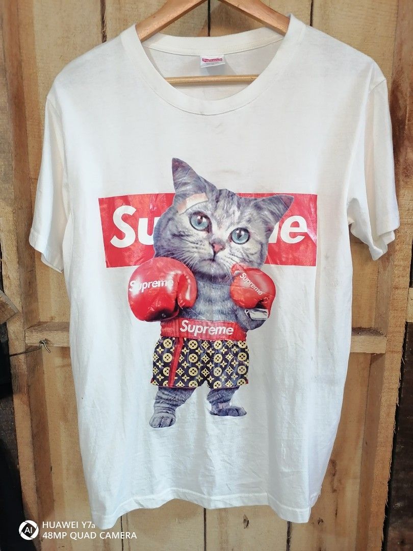 Supreme t deals shirt with cat