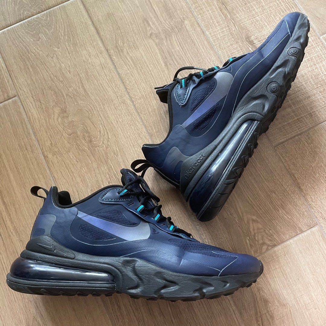 Men s US 8.5 UK 7.5 Nike air max 270 react black blue Men s
