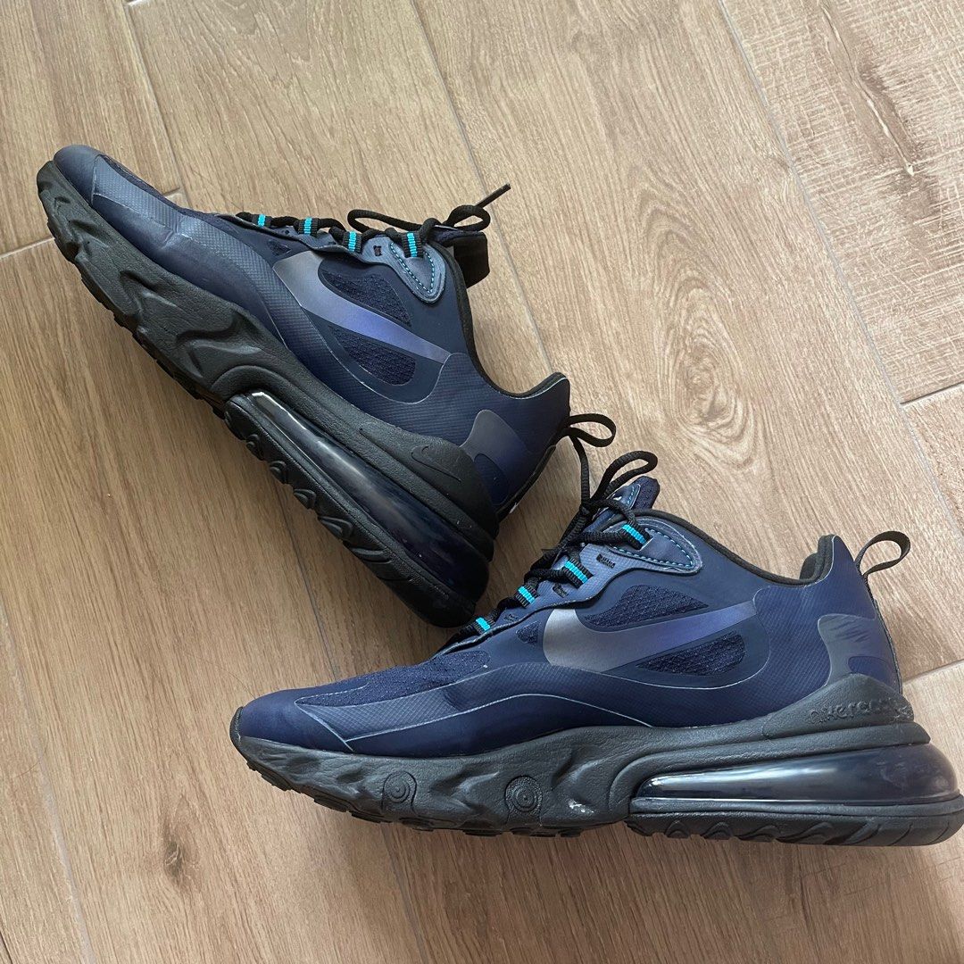 Men s US 8.5 UK 7.5 Nike air max 270 react black blue