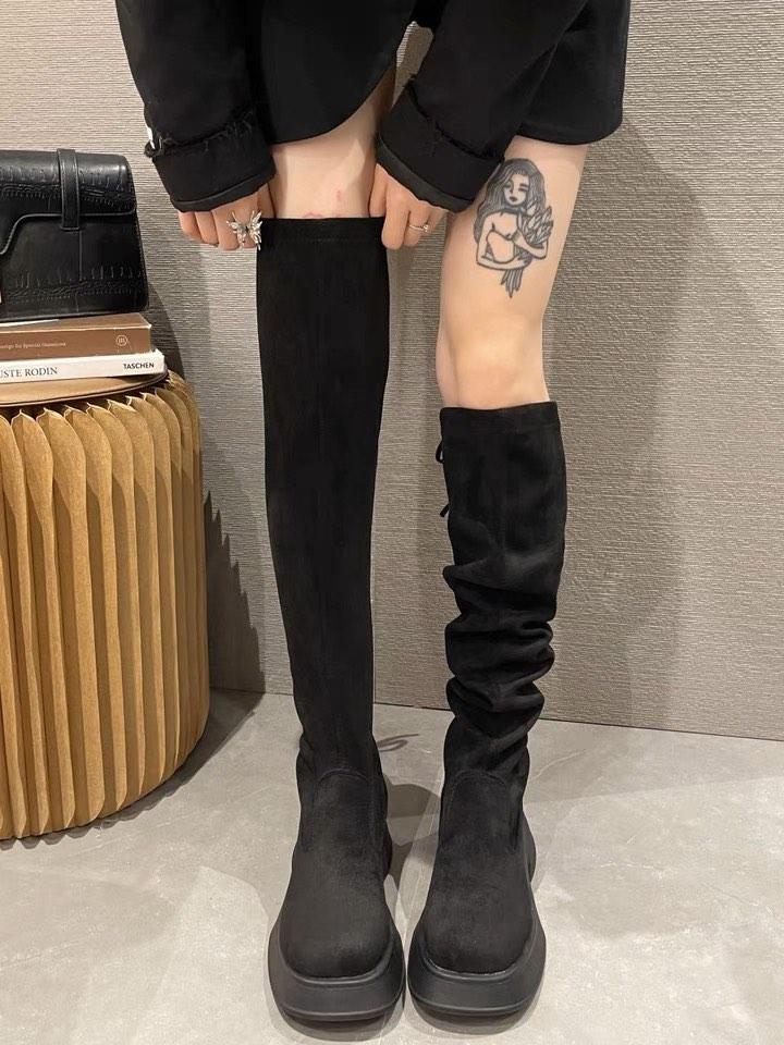 Real suede over clearance the knee boots