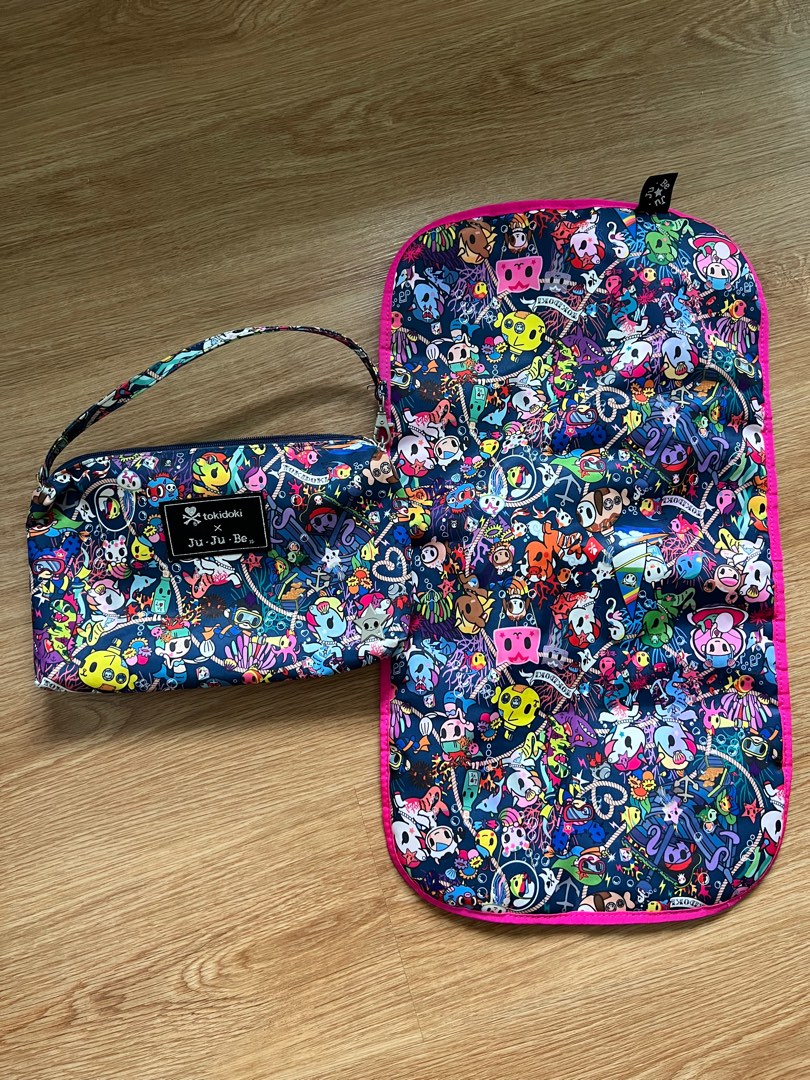 Tokidoki X Ju Ju Be changing mat & nursing pouch, Babies & Kids