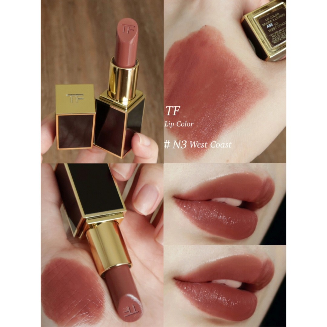 Tom Ford TF 黑管唇膏N3 West Coast Lipstick, 美容＆化妝品, 健康及美容- 皮膚護理, 化妝品- Carousell