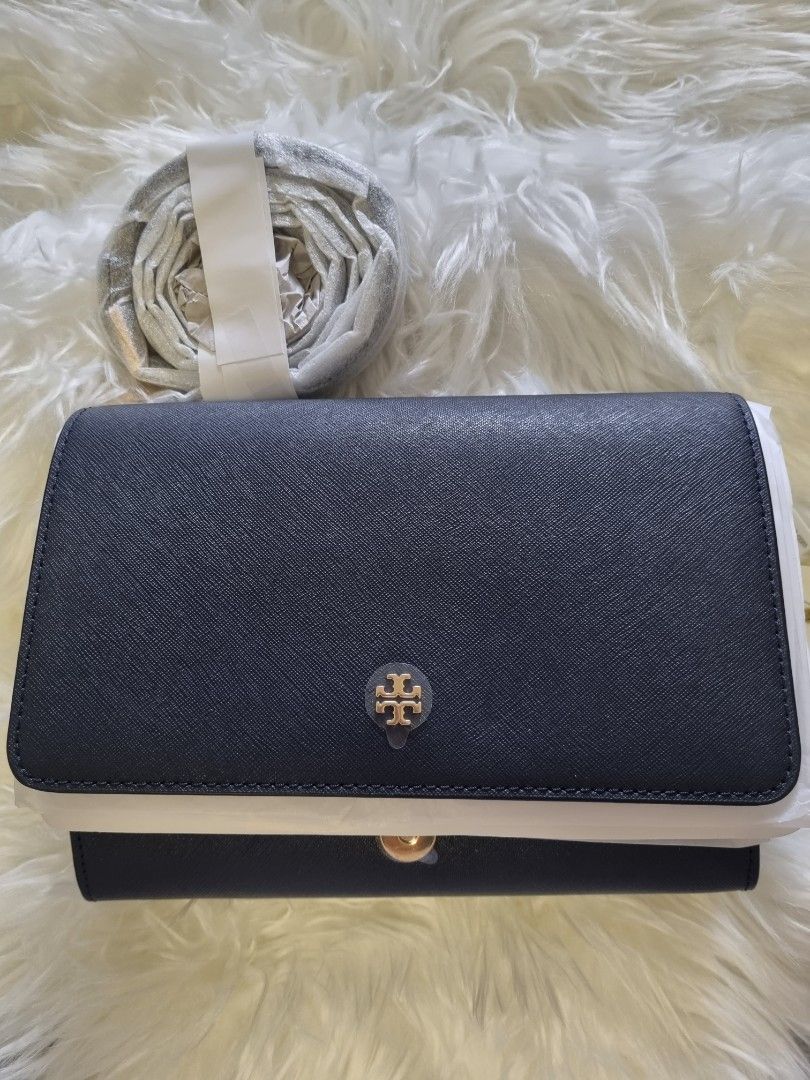 Tory Burch Emerson Combo Crossbody Navy