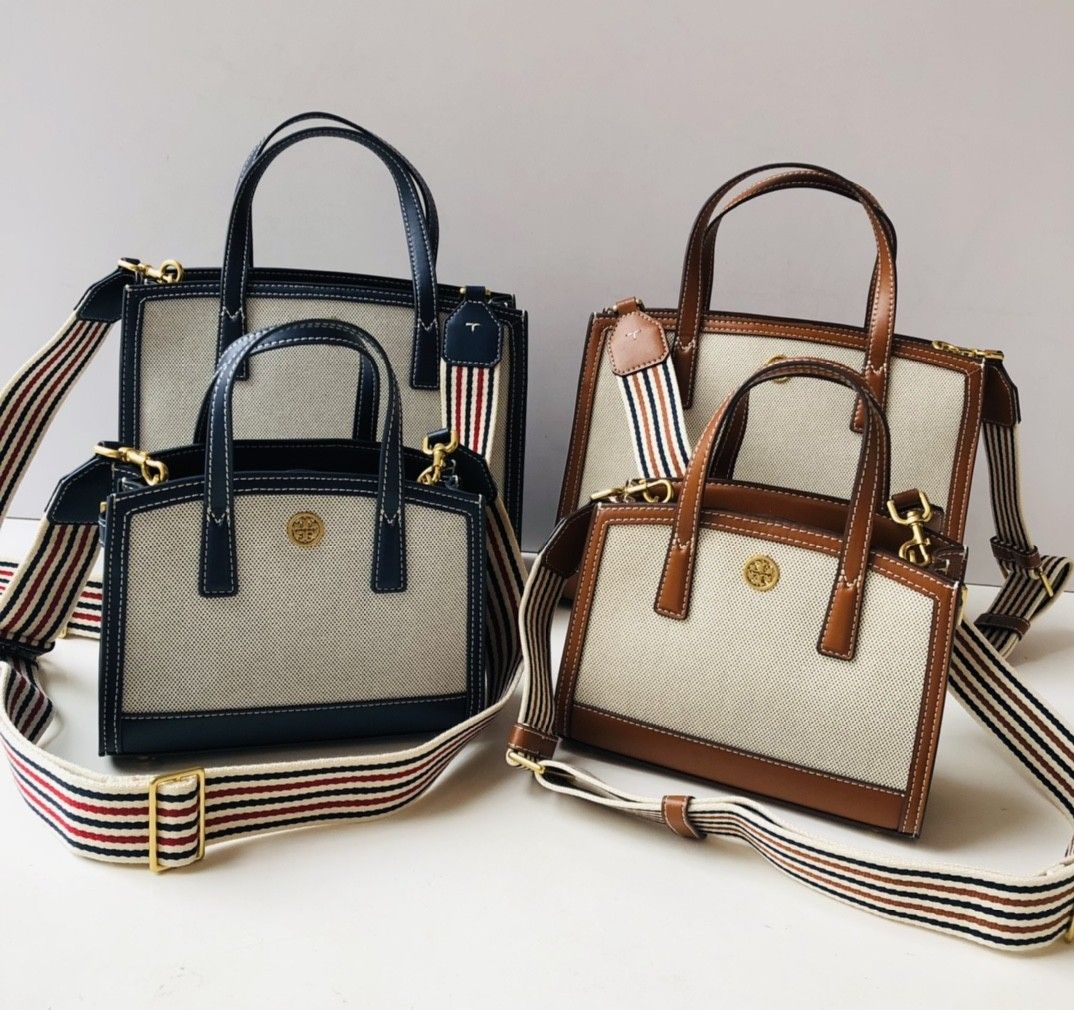 Tory burch walker canvas satchel Clearance