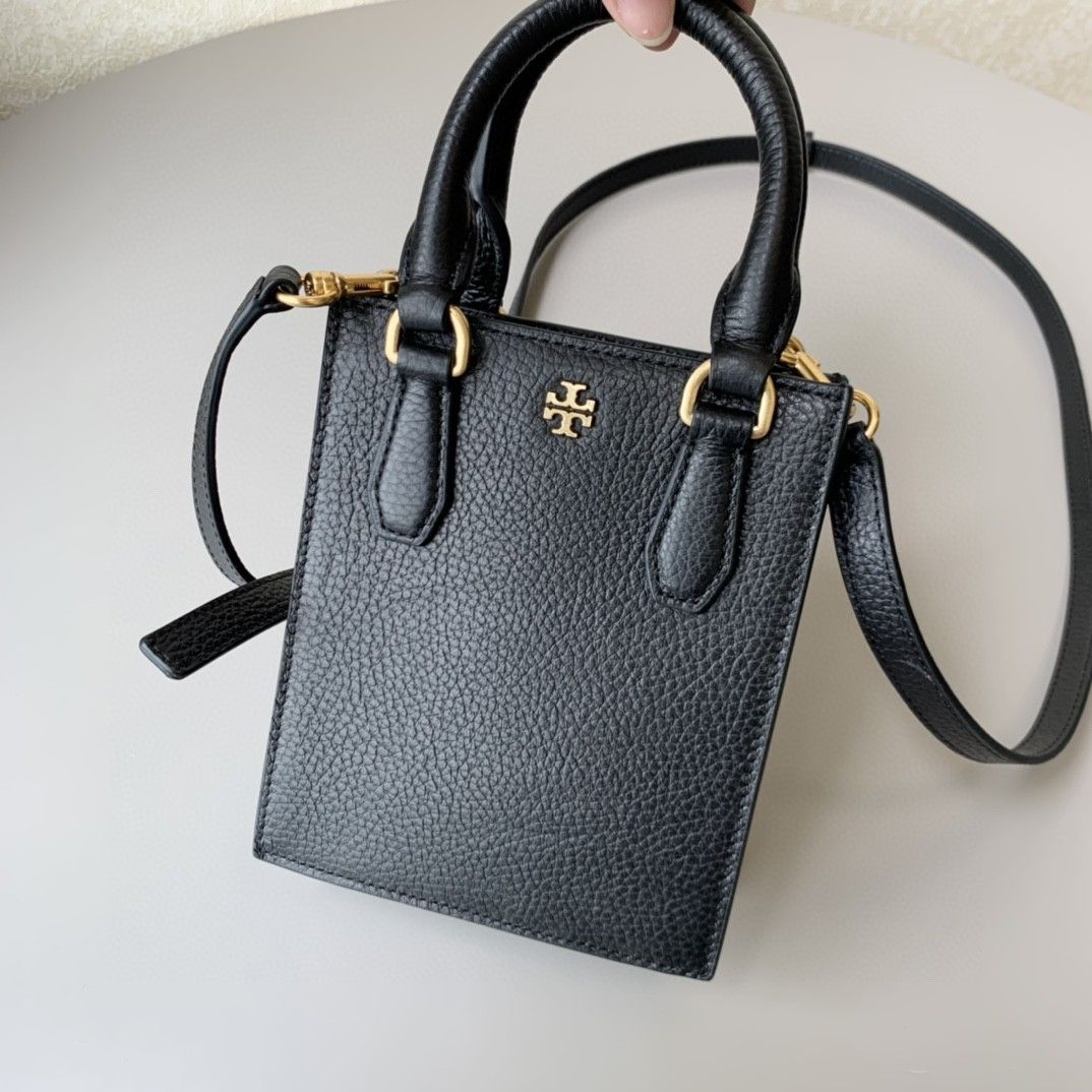 138274 Tory Burch★Blake Mini Shopper Tory Burch women's Blake Mini Shopper Tote (Black), Black