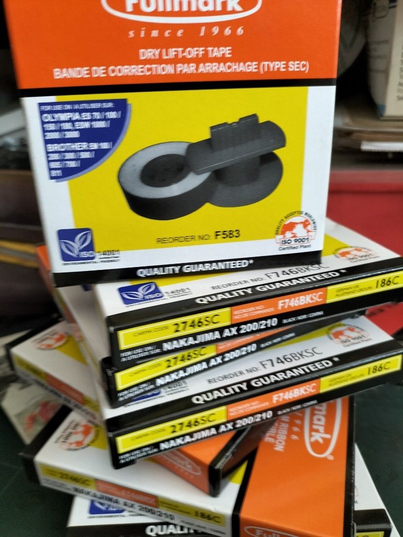 Type written ribbon and dry liftoff tape, Hobbies & Toys, Stationery & Craft, Craft Supplies