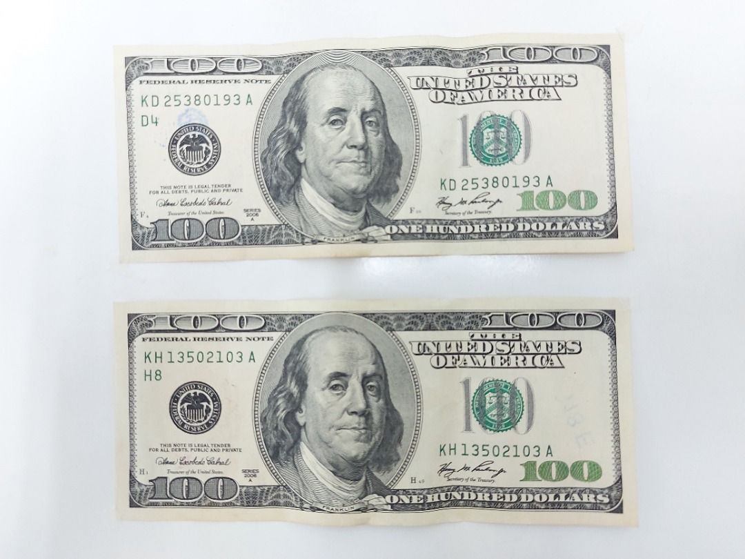 US Dollar 100 Old Notes Hobbies Toys Collectibles Memorabilia 