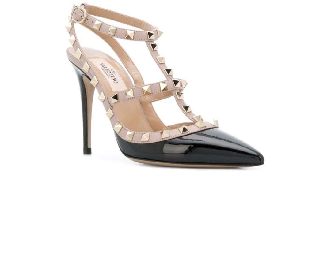 AUTHENTIC] Valentino Rockstud ankle strap heels, Luxury, Sneakers