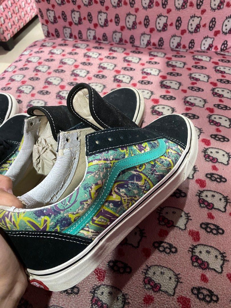 Vans Old Skool Black Custom Custom Sneakers Custom Van Old Skool