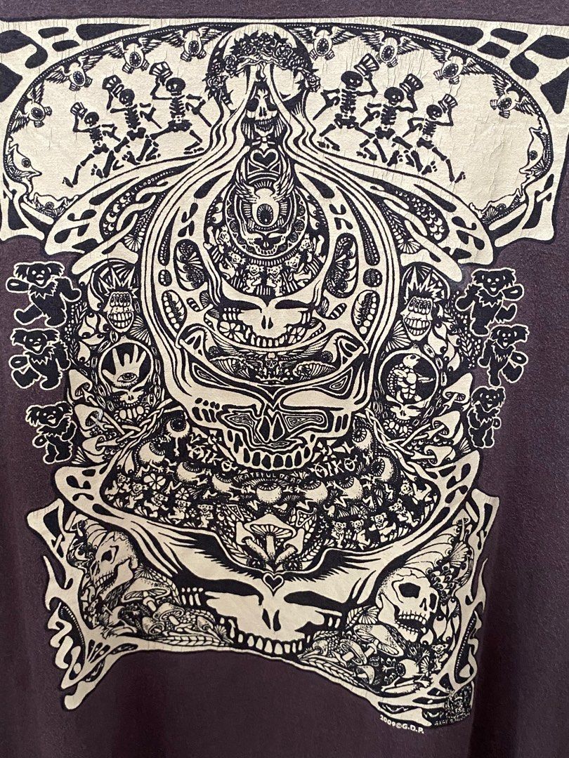 vintage 00s Grateful dead psychedelic trippy tee shirt, Men's Fashion ...