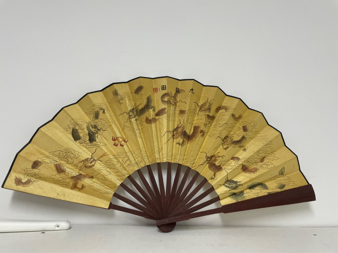 Vintage chinese fan, Furniture & Home Living, Home Decor, Other Home
