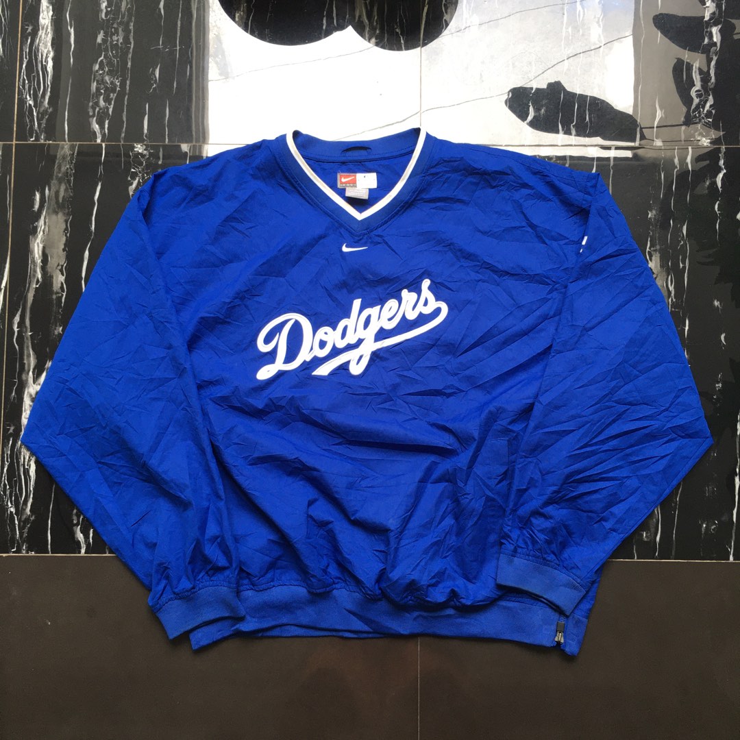 Vintage nike dodgers windbreaker jacket Fesyen Pria Pakaian