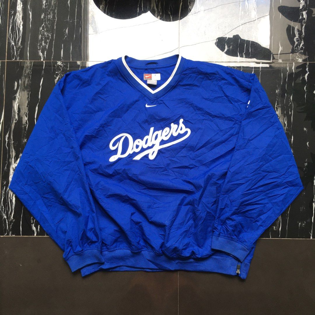 Vintage nike dodgers windbreaker jacket Fesyen Pria Pakaian