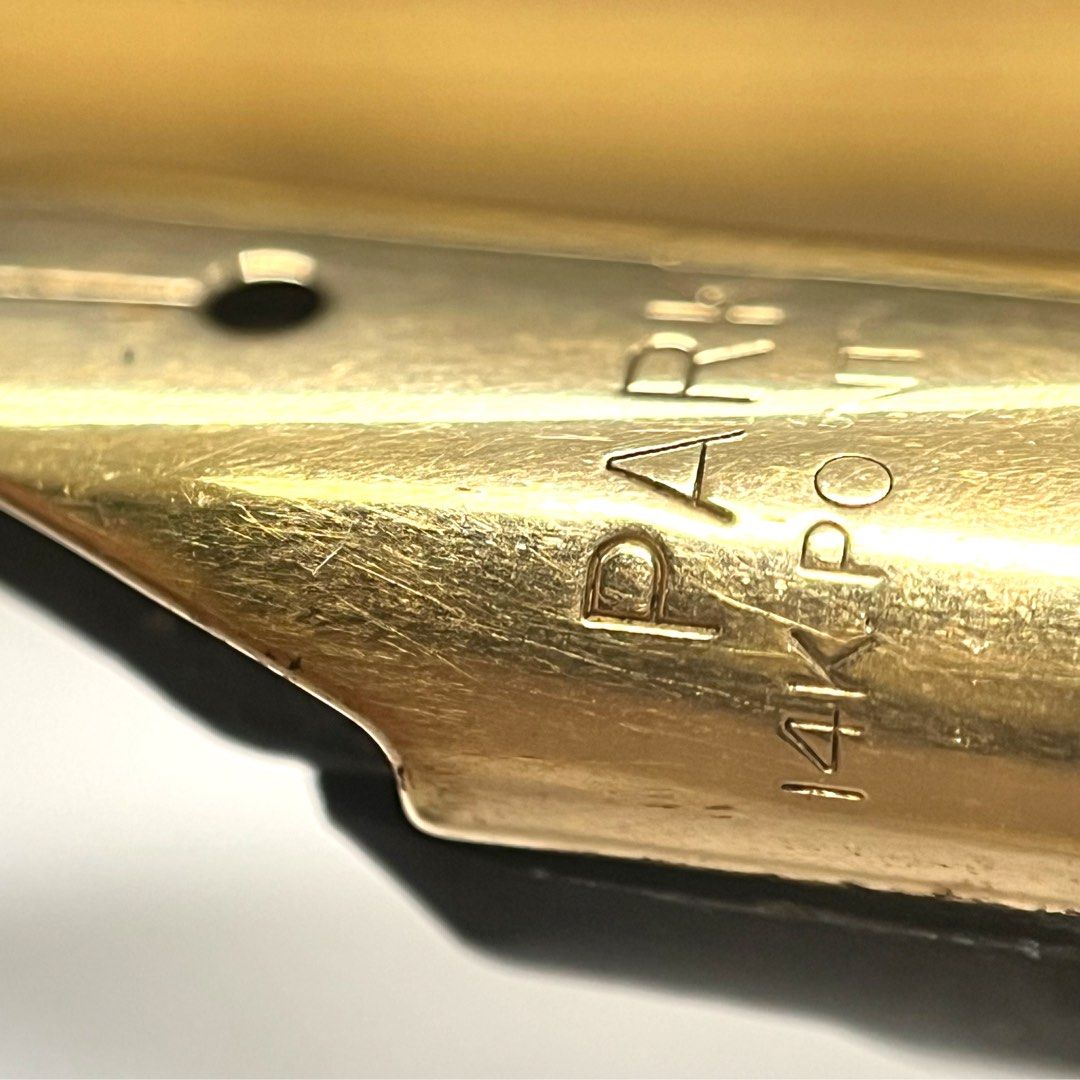 Vintage Parker 75 with 14k gold medium nib polka dots gold plated ...