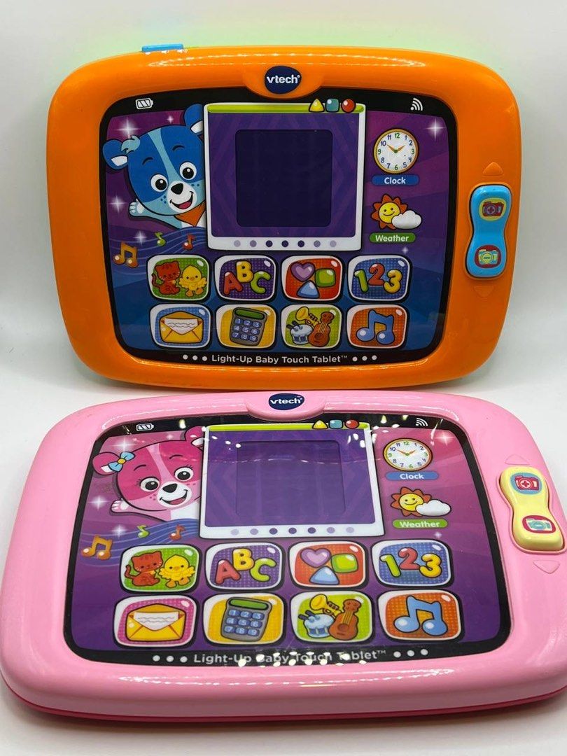 Vtech light up baby touch tablet Pink, Hobbies & Toys, Toys & Games on