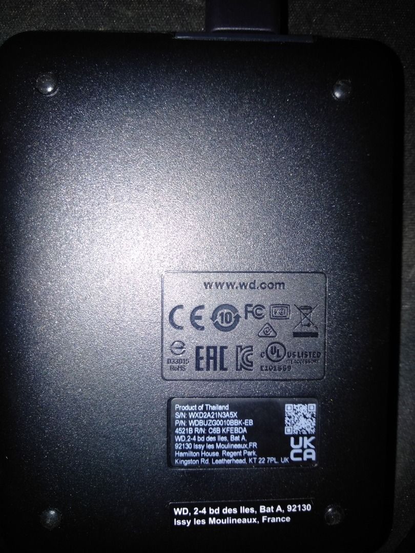 WD Element External Hard Drive 1TB (Category: Hard Disks & Thumbdrives) located in Butuan. Submitted by carou47231 (Listing ID 1196656764, Image 1). Description: Used only ones so it can be considered as brand new. Bought it 3800 before and i will be selling it into lower price. Contact me if interested. 09102691344.