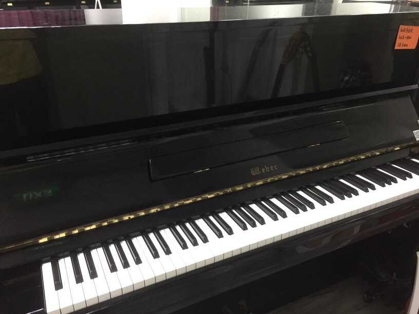 Weber piano, black color, good condition, Hobbies & Toys, Music & Media ...