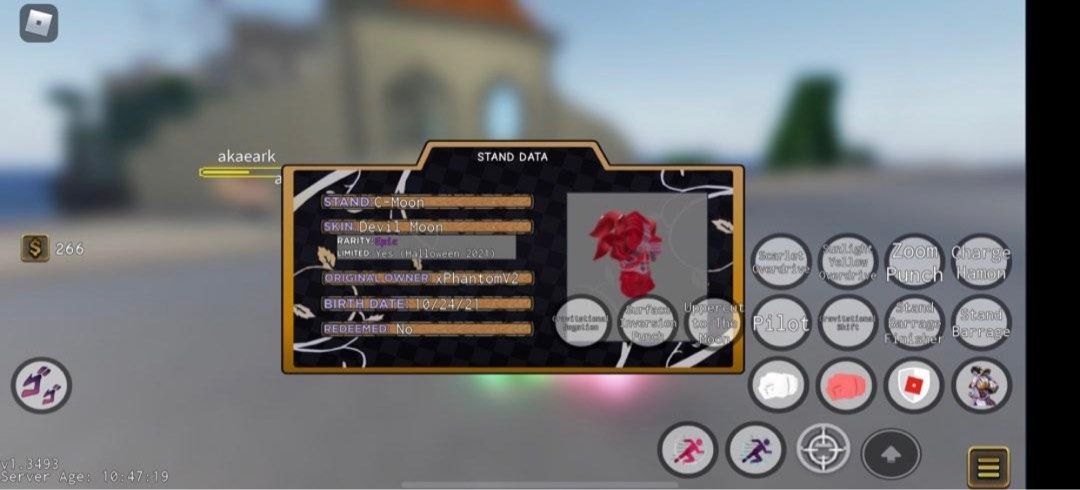 YBA)TRADING DEVILS MOON (S TIER) FOR 10K ROBUX WORTH OF GIFT CRADS, Video  Gaming, Video Games, Others on Carousell