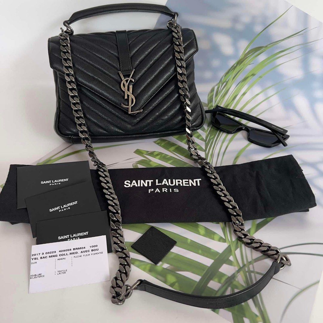 Authentic YSL College bag small, Luxury, Bags & Wallets on Carousell