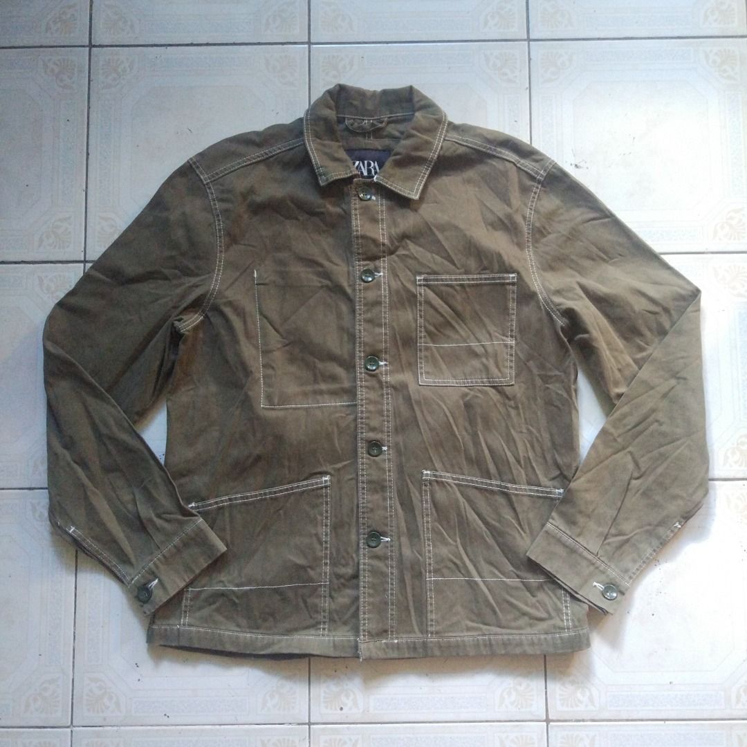 Zara Chore Jacket L, Men's Fashion, Coats, Jackets and Outerwear on