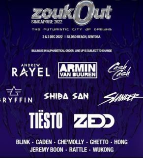 Zouk Out Saturday 1 Day Pass (3 Dec)