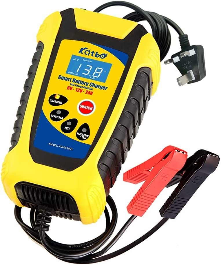 [2838] KATBO Automotive Battery Charger 6V/2A 12V/6A 24V/3A Trickle