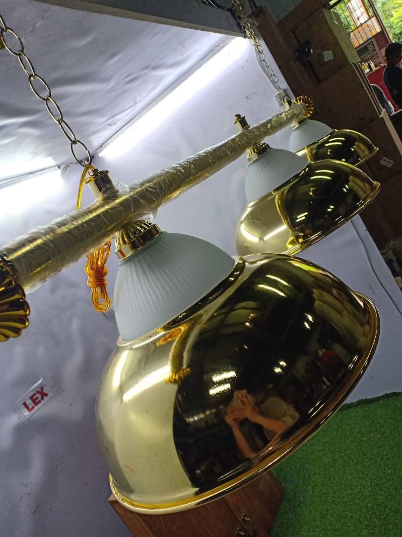 3 SHADES CONICAL BILLIARDS LAMP, Sports Equipment, Sports & Games
