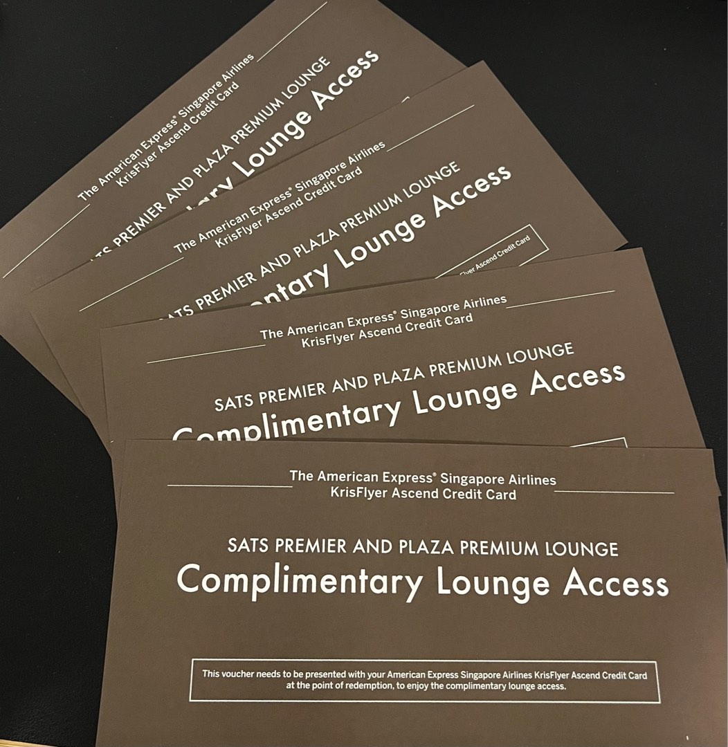 Amex lounge voucher ( SATS and Plaza Premium), Tickets & Vouchers, Vouchers on Carousell