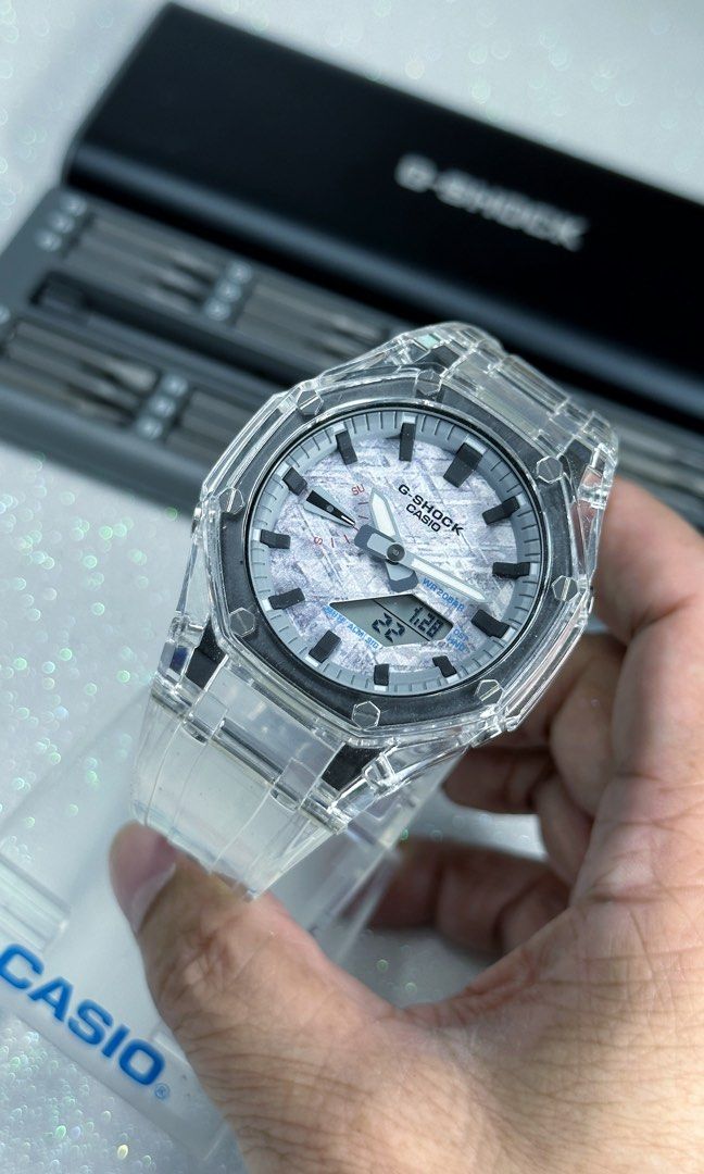 Full top transparent watch
