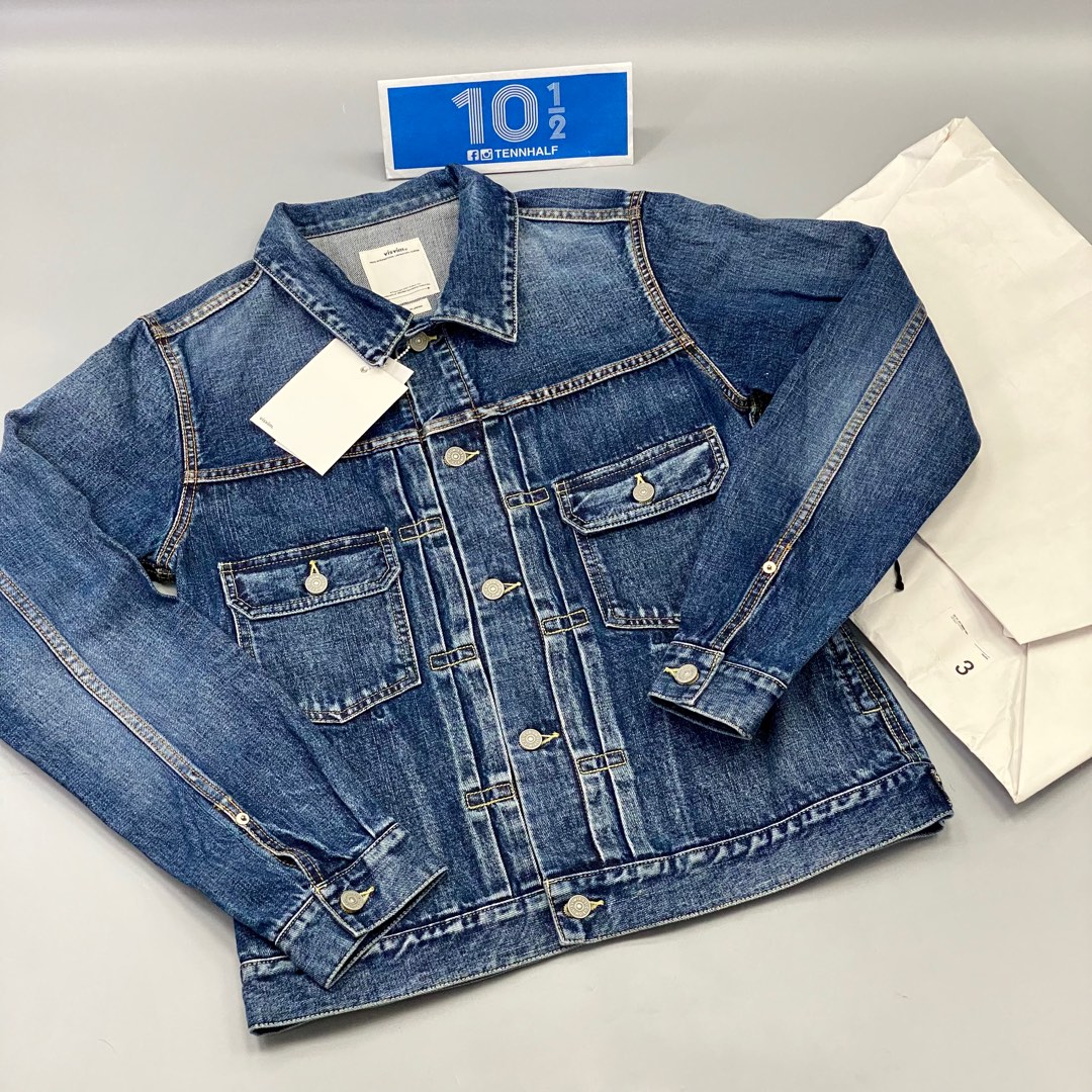 現貨Visvim SS 101 JKT DMGD-1001 in Denim Jacket 牛仔褸, 男裝 
