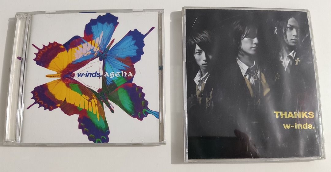 兩碟共$50 w-inds THANKS & ageha，只限上水站交收, 興趣及遊戲, 音樂