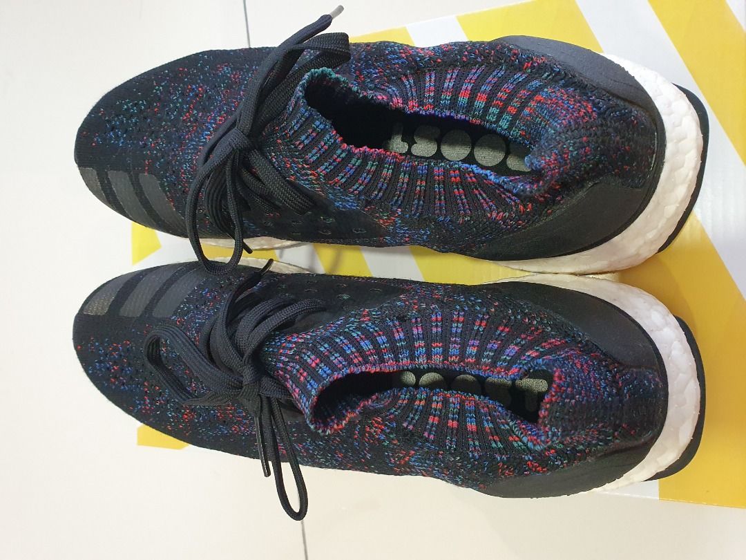Adidas Ultraboost Uncaged Core Black Active Red Blue (US 9), Men's Fashion,  Footwear, Sneakers on Carousell