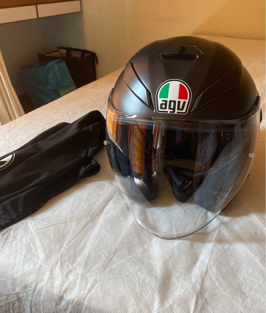 AGV K5 JET SOLID HELMET (ASIAN FIT) , Motorcycles, Motorcycle