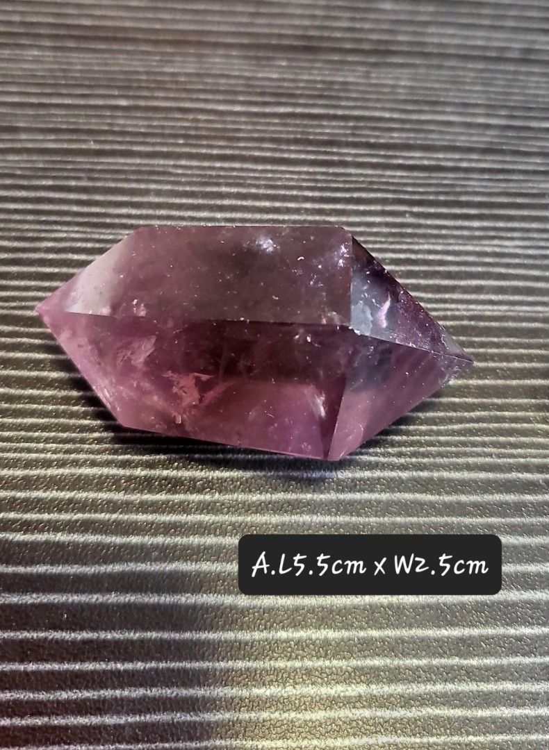 Amethyst double pointer (Category: Precious Stones) located in Singapore. Submitted by rose368 (Listing ID 1196904405, Image 3). Description: Used during meditation or other spiritual practices, the double terminated Amethysts can help to awake higher states of consciousness. Energy healers use them to balance the third eye and the crown chakra. When used during relaxation, these powerful crystals can help to recover from a hard day and regenerat