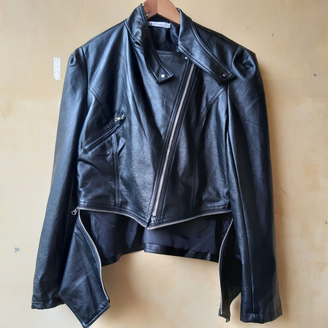 Angvns online leather jacket