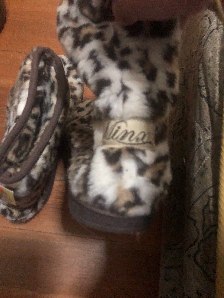 animal print platform boots