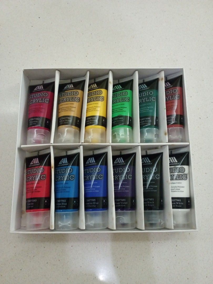 Art Supplies ArtAndrea Acrylic Paints, Omni Mixing Palette, Omni Nylon