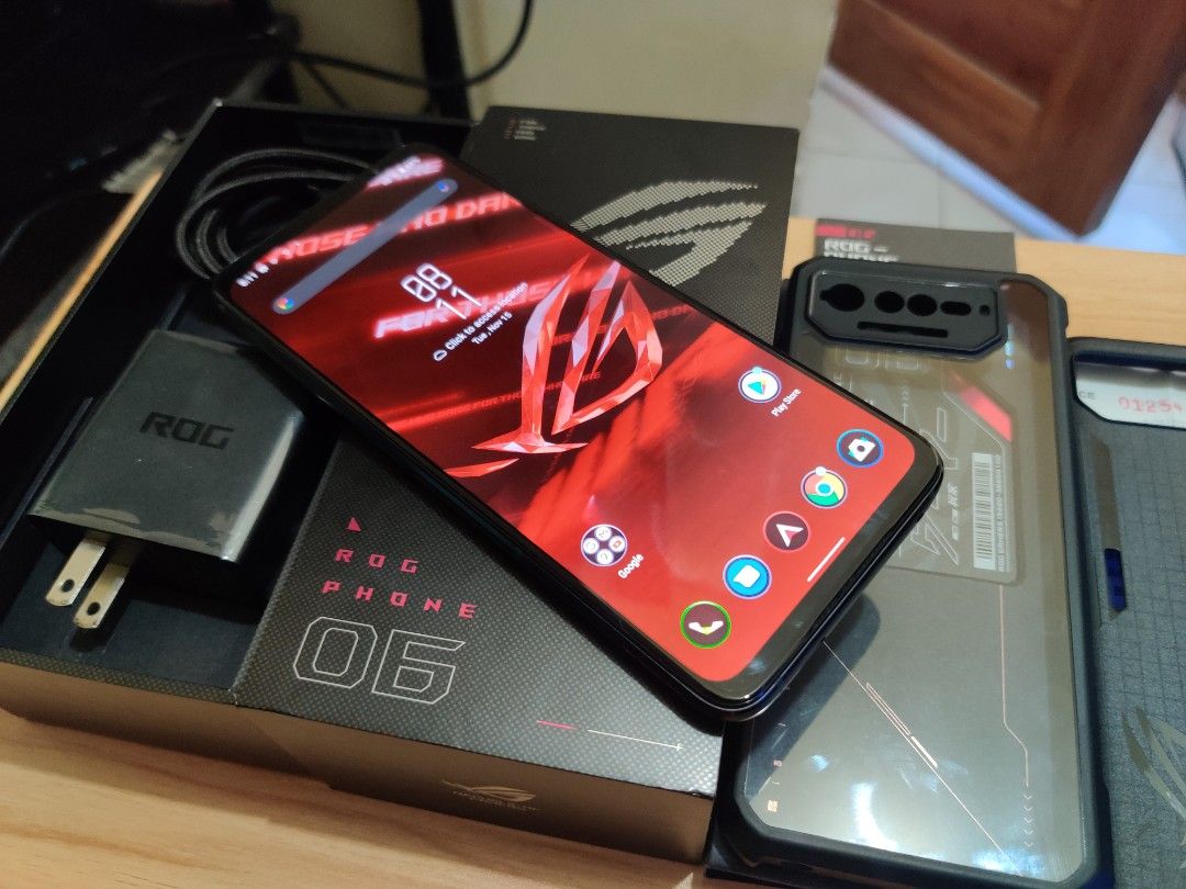 Asus Rog 6 12gb 256gb Complete Global Black, Mobile Phones & Gadgets ...