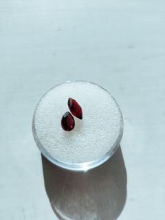 Authentic natural Garnet pair