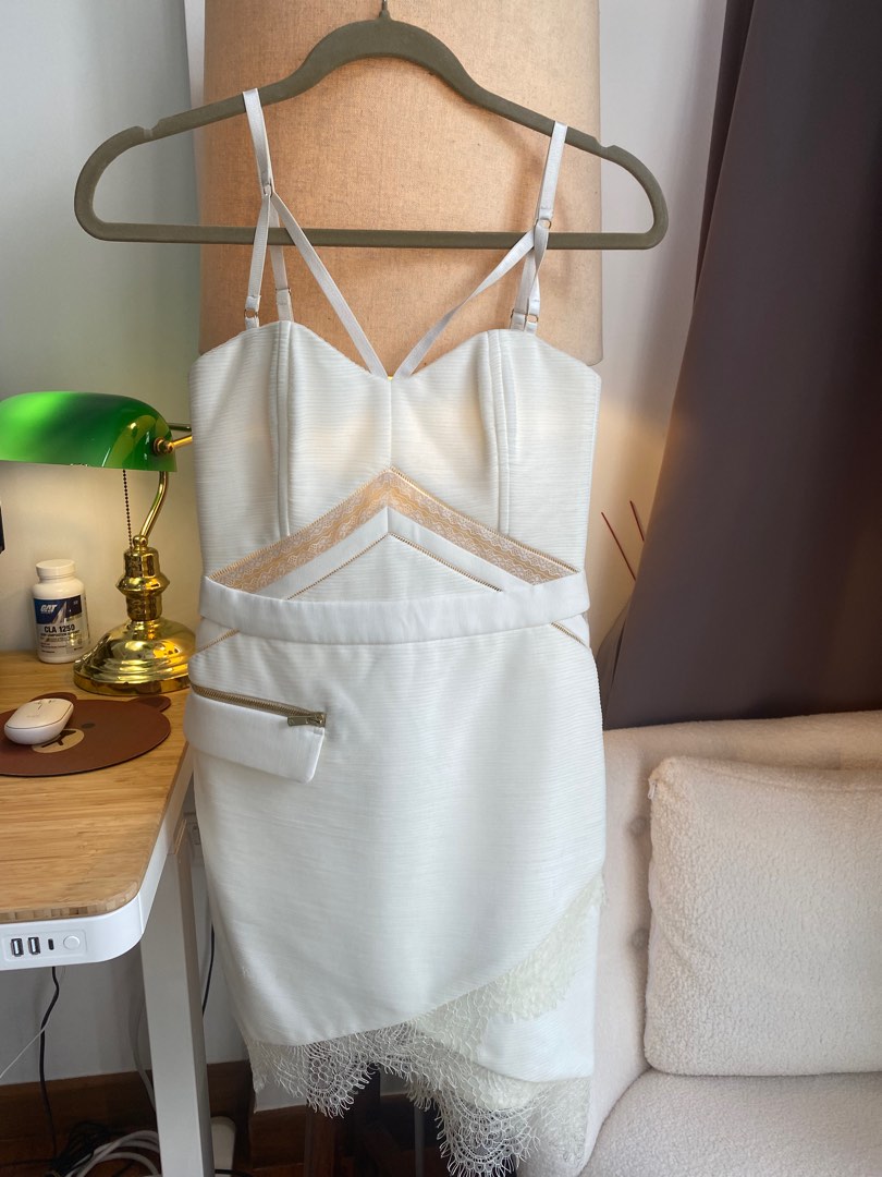 White Three Piece Dress