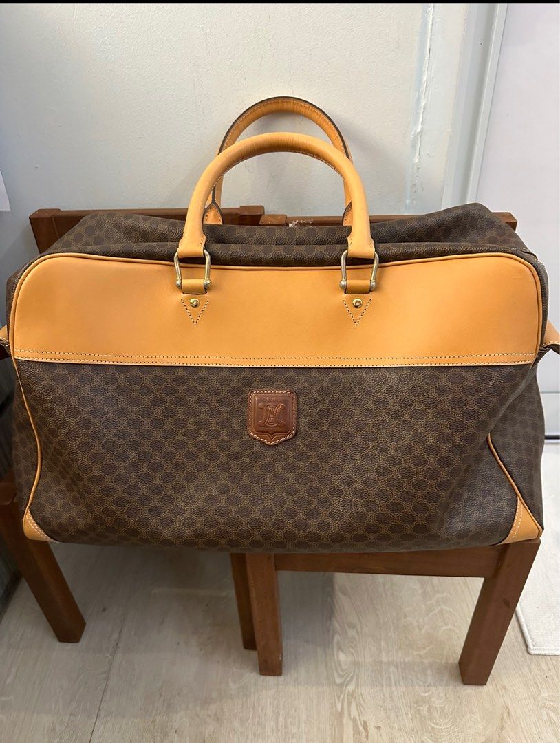 Authentic Vintage Celine Leather Hand Carry Bag Men s Fashion