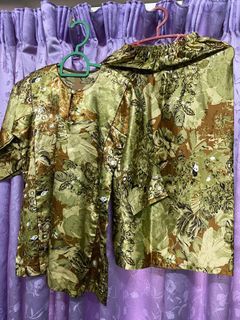 Baju Kurung Satin Hijau
