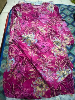 Baju Kurung Satin Pink