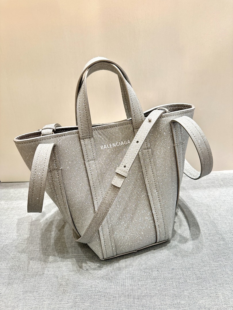 Balenciaga Everyday XS North South in Sparkling Fabric Tote Bag in