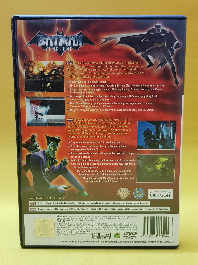 ?BATMAN VENGEANCE? PS2, Video Gaming, Video Games, PlayStation on  Carousell