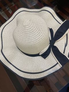 Beach Straw Hat with Ribbon
