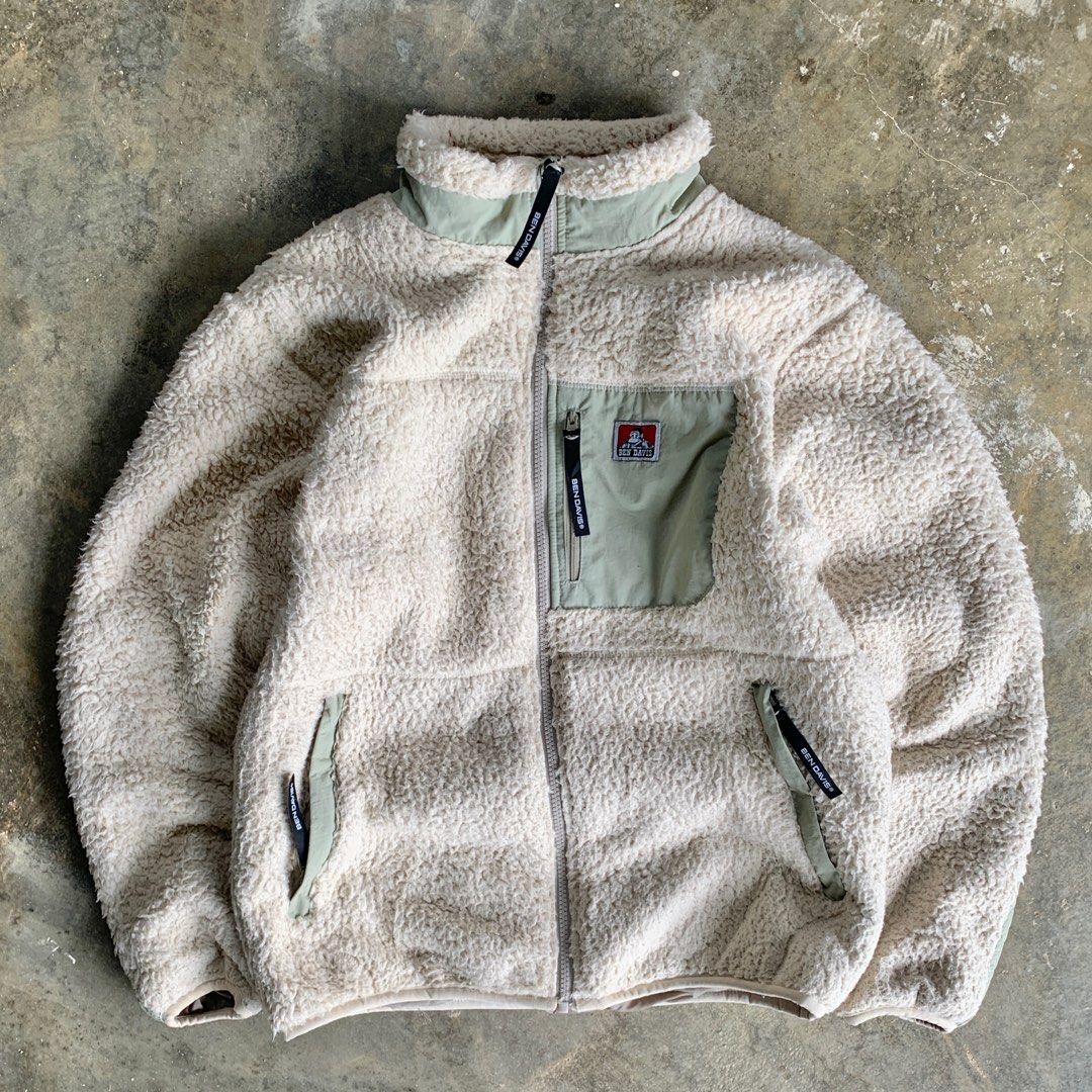 Ben Davis Sherpa Fleece Jacket Vintage Gorpcore Vtg Made in USA