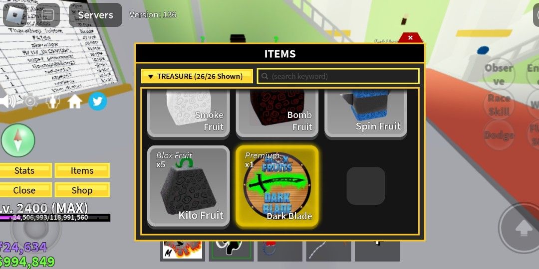 Kilo To Fruit Storage Gamepass! Blox Fruits 