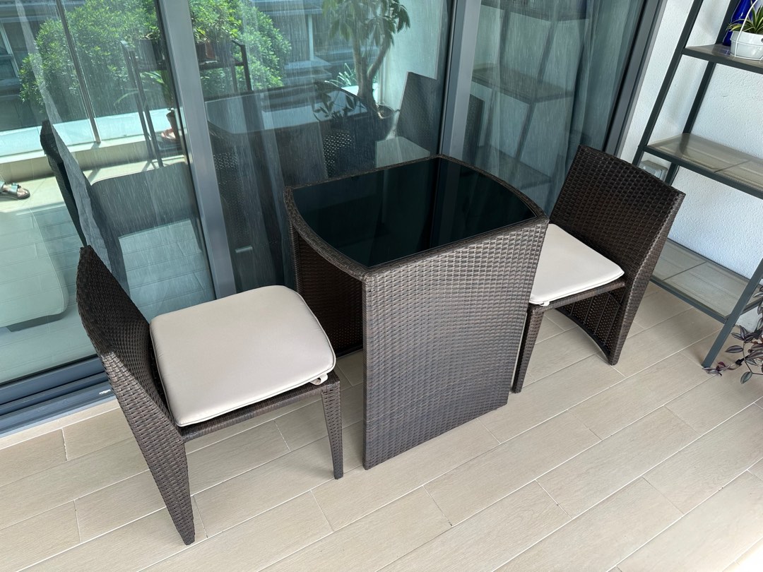 Boulevard Outdoor Vaan Set Table and Chairs, Furniture & Home Living