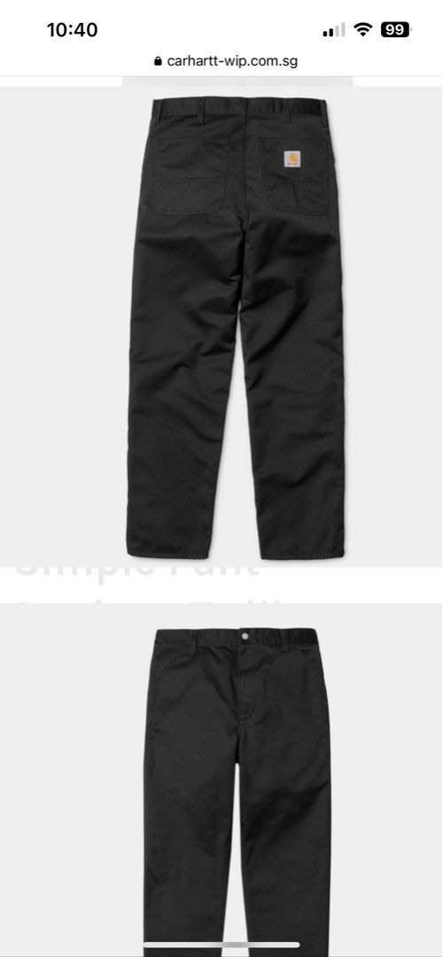 Carhartt Simple Work Pants, Men's Fashion, Bottoms, Trousers on Carousell